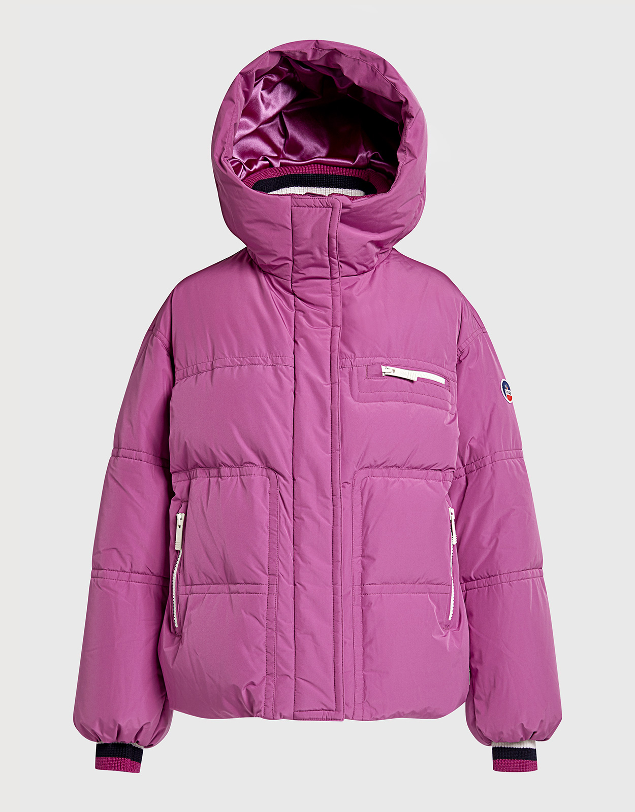 fusalp フード付きピンクスキーウェア　ヴィンテージ　美品 Fusalp Hortense Oversized Quilted Hooded Down Ski Jacket (Coats