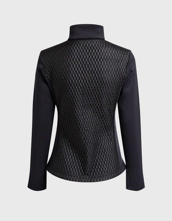 Fusalp Myrtille II 絎縫緞面彈力平紋針織夾克