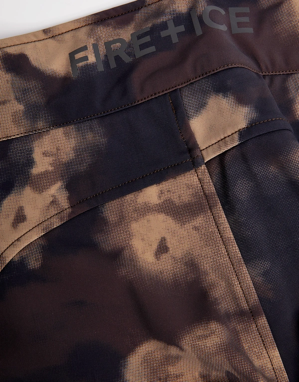 High-rised Camouflage-print Bootcut Ski Pants