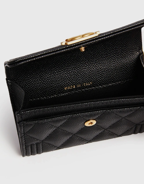 chanel caviar quilted card holder