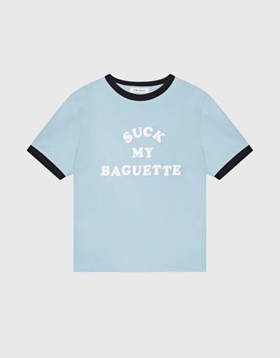 Suck My Baguette 滾邊T恤