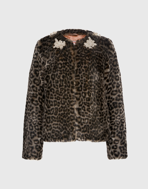 Shrimps Duncan Embellished Leopard 