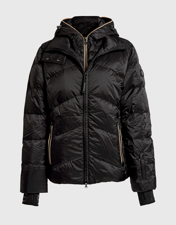 Callie-D Quilted Hooded Down Ski Jacket