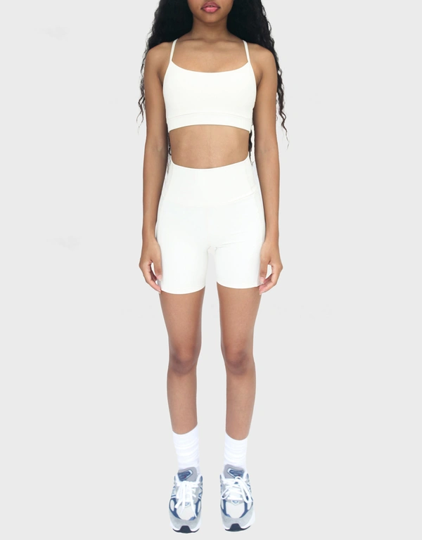 Enavant Active Lana Biker Shorts 2.0-White Sand
