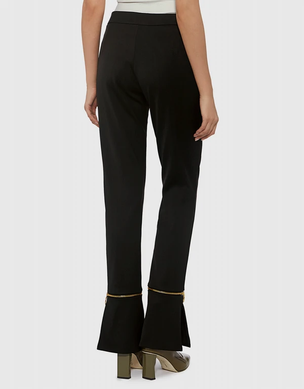 Mother of Pearl Lonnie Straight-leg Ankle Zip Tailored Pants 