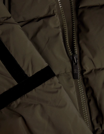 Barsy Hooded Velvet-Trimmed Quilted Down Ski Jacket