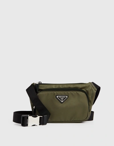 Re-Nylon And Saffiano Leather Shoulder Bag