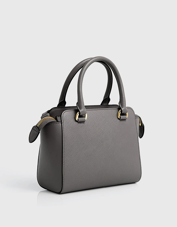 Prada Prada Saffiano Mini Leather Top Handle Bag