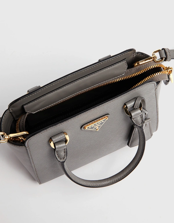 Prada Prada Saffiano Mini Leather Top Handle Bag