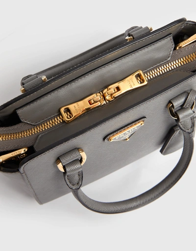 Prada Saffiano Mini Leather Top Handle Bag