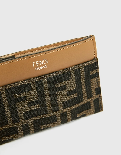FF Jacquard Fabric Key and Card Case Pouch