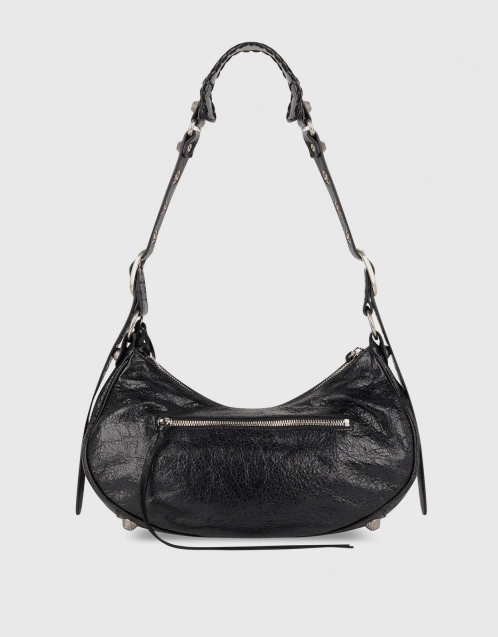 Le Cagole Small Lambskin Leather Shoulder Bag
