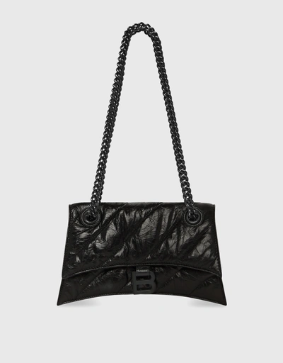Crush Small Quilted Calfskin Chain Shoulder Bag 