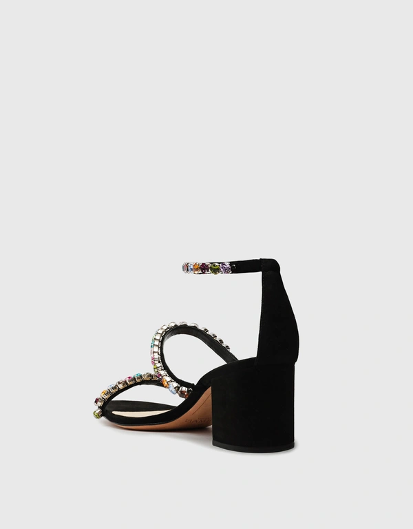 Alexandre Birman Alexa Crystals 60 Mid-Heeled Sandals