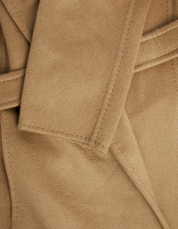 Manuela 1 Camel Wool Robe Long Coat