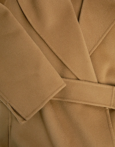 Poldo Belt Wool Robe Long Coat-Beige