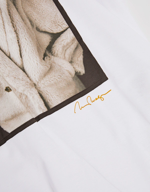 Valido Logo Dog Print T-Shirt-White