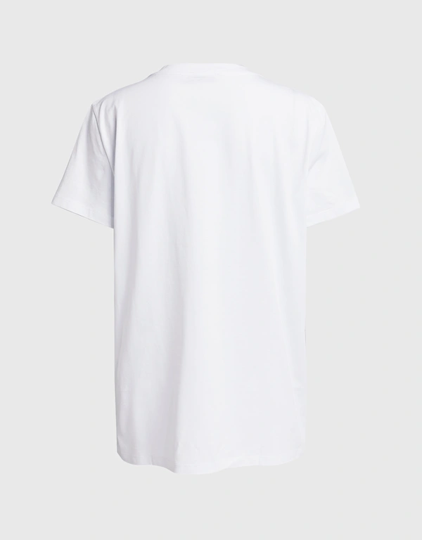 Valido Logo Dog Print T-Shirt-White
