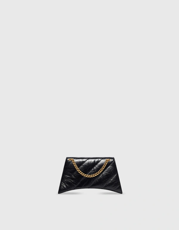 Balenciaga Crush Wallet On Chain Bag Quilted