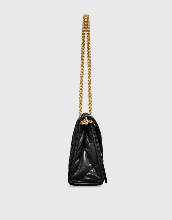 Balenciaga Crush Small Calfskin Quilted Chain Bag