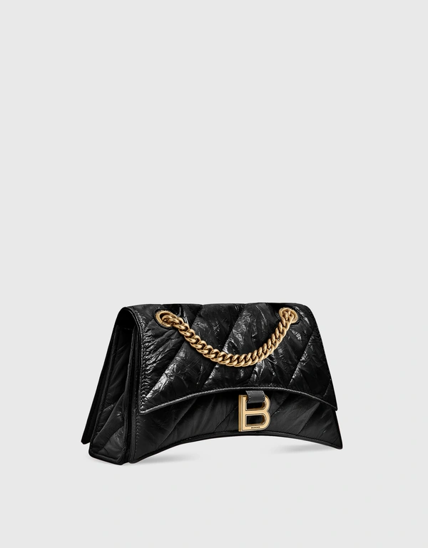 Balenciaga Crush Small Calfskin Quilted Chain Bag