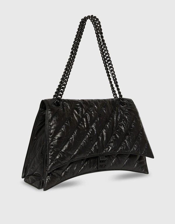 Balenciaga Crush Large Calfskin Quilted Chain Bag