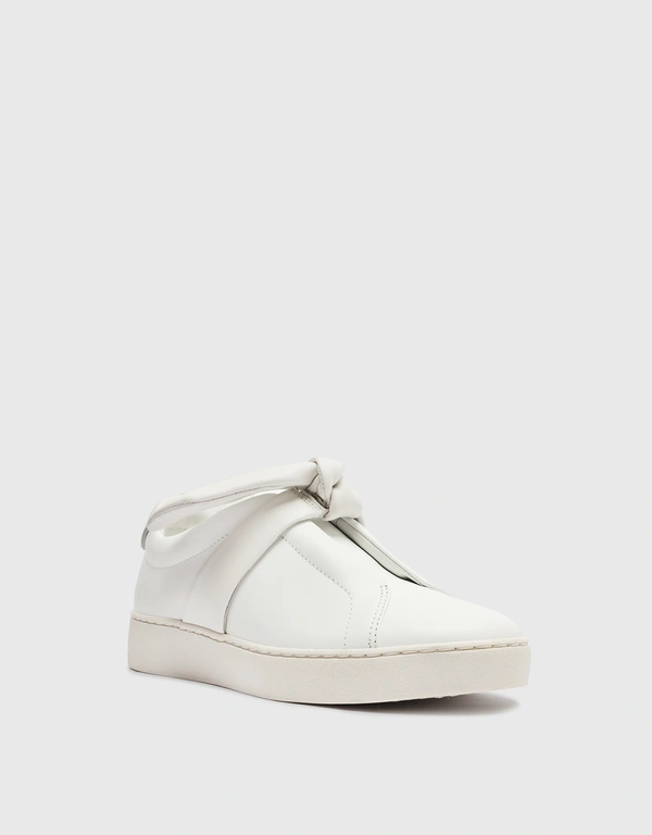 Alexandre Birman Asymmetric Clarita Leather Sneakers