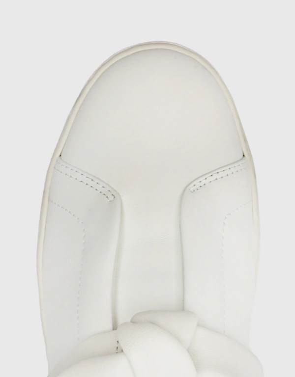 Alexandre Birman Asymmetric Clarita Leather Sneakers