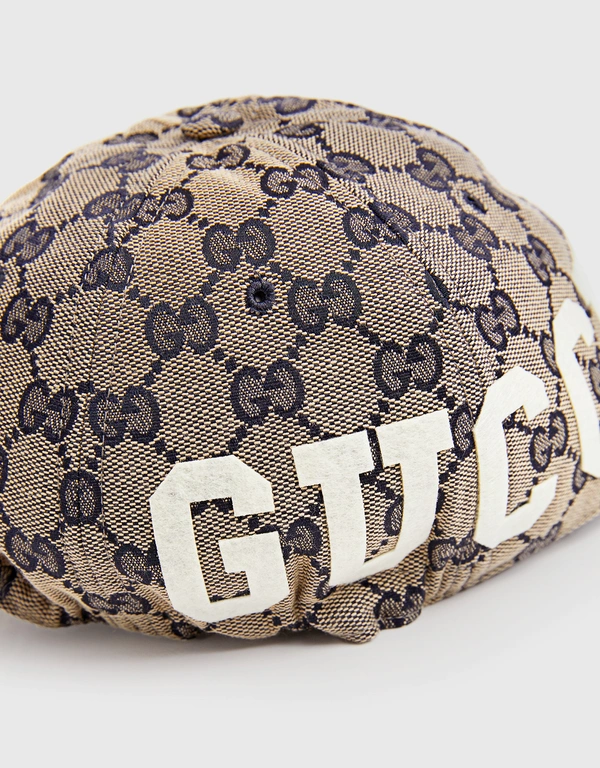 Gucci GG棉質帆布棒球帽-Beige blue