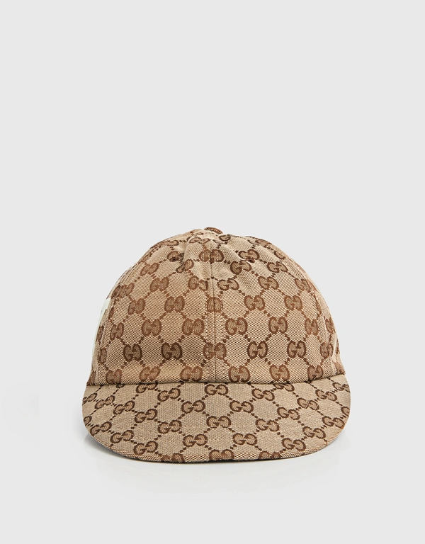 Gucci GG棉質帆布棒球帽-Beige ebony