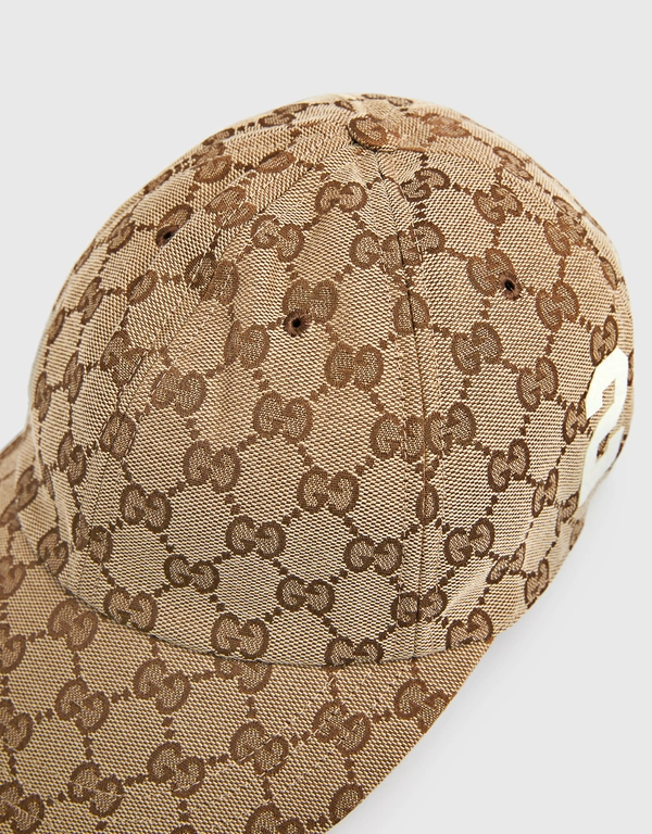 Gucci GG棉質帆布棒球帽-Beige ebony