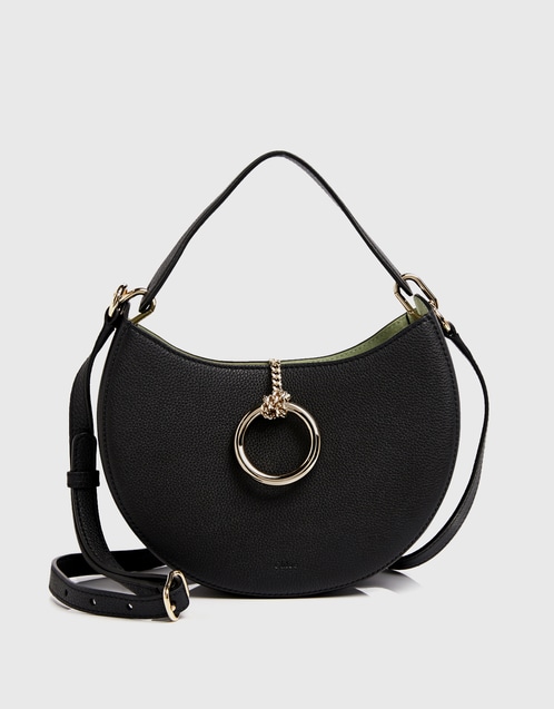Arqué Small Calfskin Shoulder Bag - White main image 1