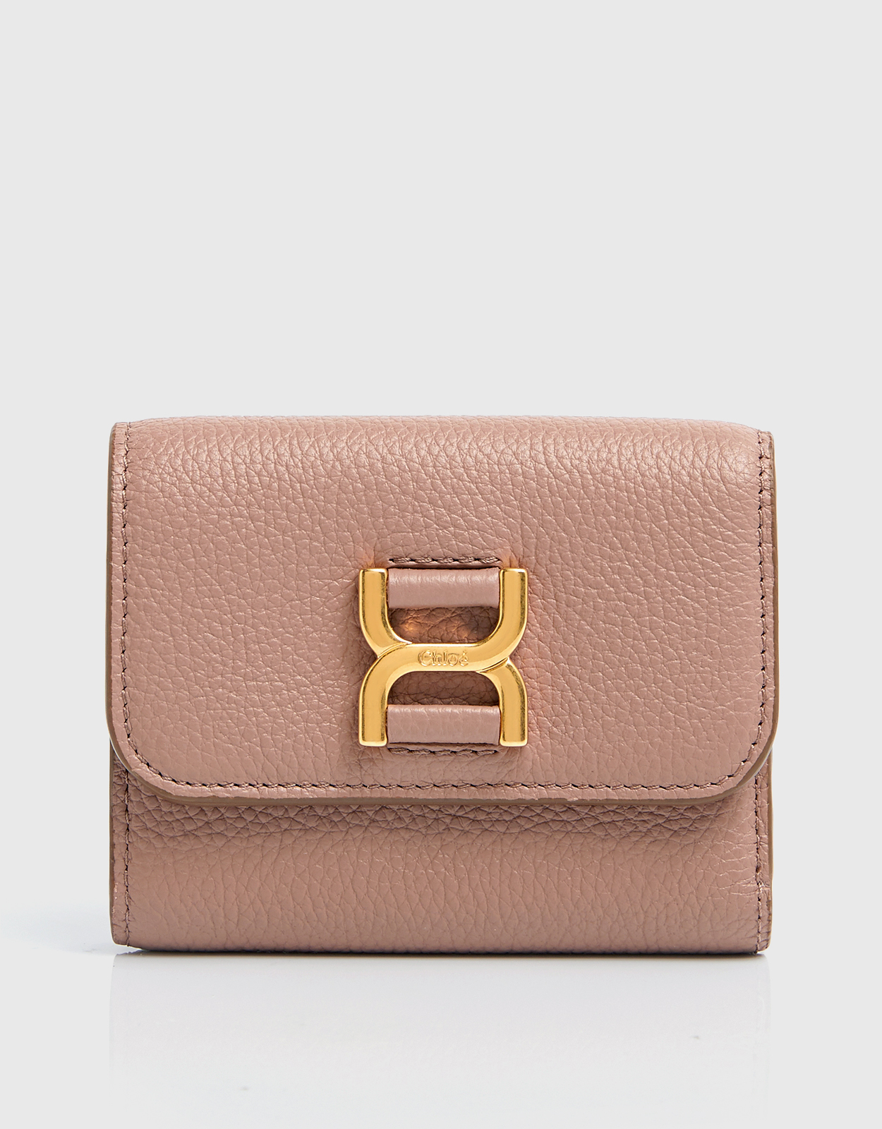 Chloé Marcie Small Tri-Fold Calfskin Wallet (Bag Accessories 