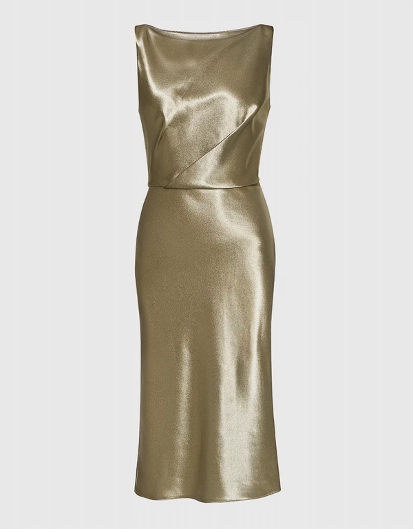 Nili Lotan Anne Metallic Dress