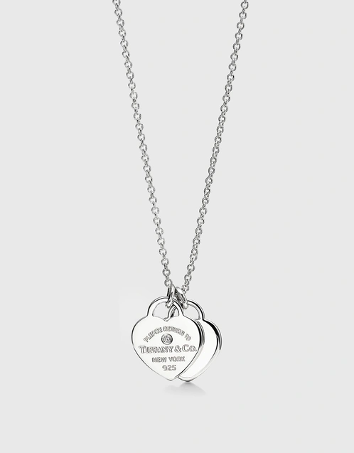 Engraved Silver Heart Necklace – Stay Safely Away