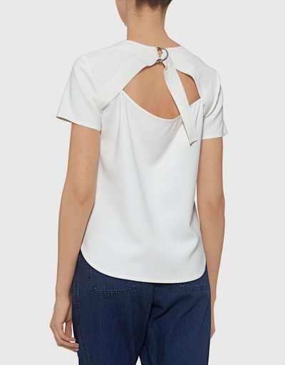Weiss Belted Open Back Top