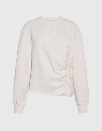 Ashlei French Terry Ruched Detail Sweatshirt