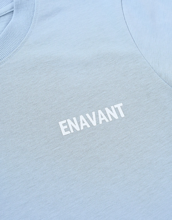 Enavant Active ENAVANT 純棉T恤-sky blue