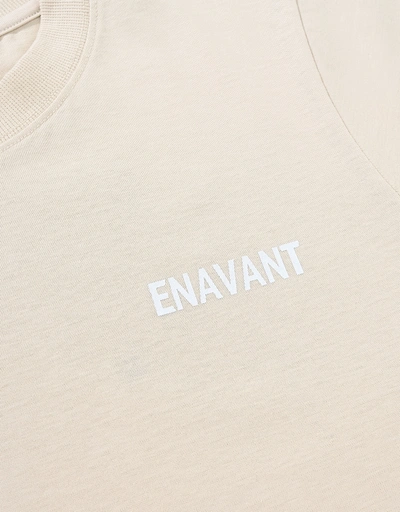 ENAVANT Cotton T-Shirt-beige