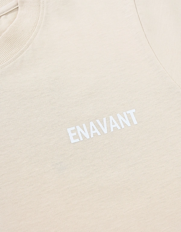 Enavant Active ENAVANT 純棉T恤-beige