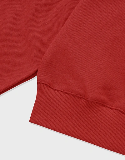 Dylan V-neck Sweatshirt-red