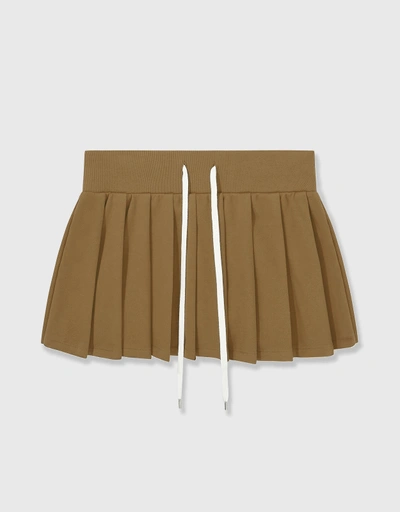 Dylan Pleated Skirt-tan