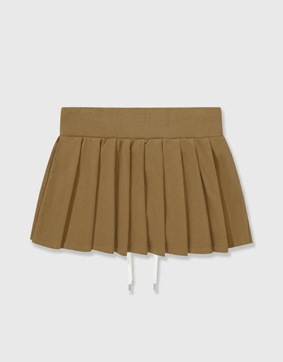 Dylan Pleated Skirt-tan