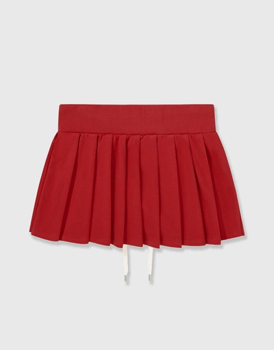 Dylan Pleated Skirt-red