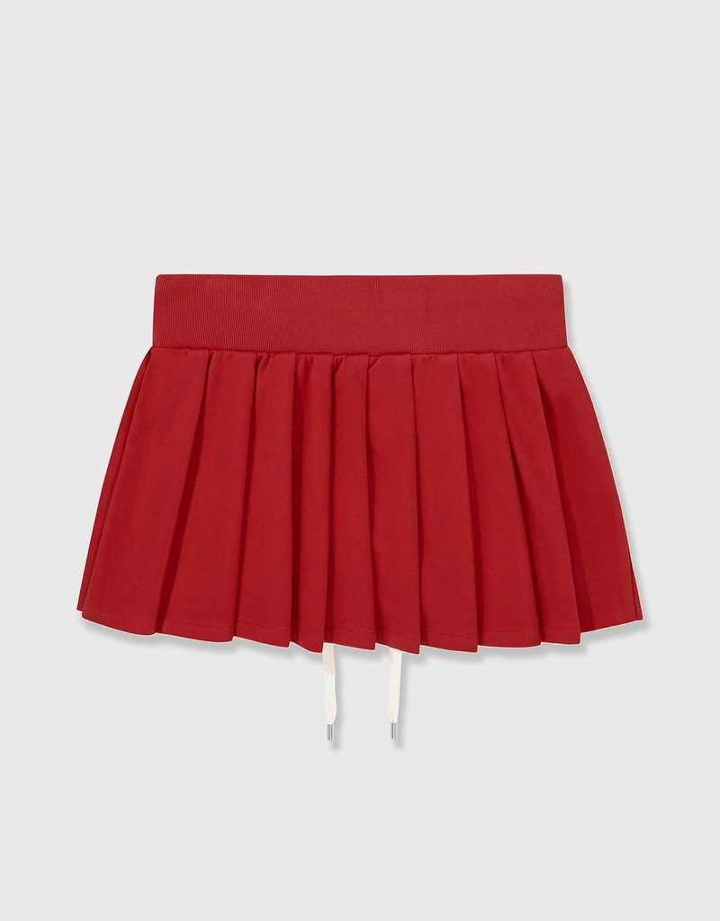 Enavant Dylan Pleated Skirt-red (Skirts) IFCHIC.COM