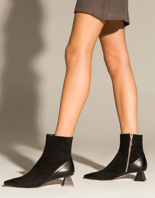 Carly Kitten Heeled Ankle Boots