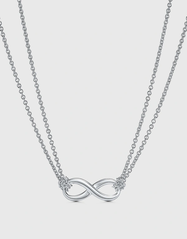 Tiffany & Co. Tiffany Infinity Sterling Silver Pendant Necklace - 18"
