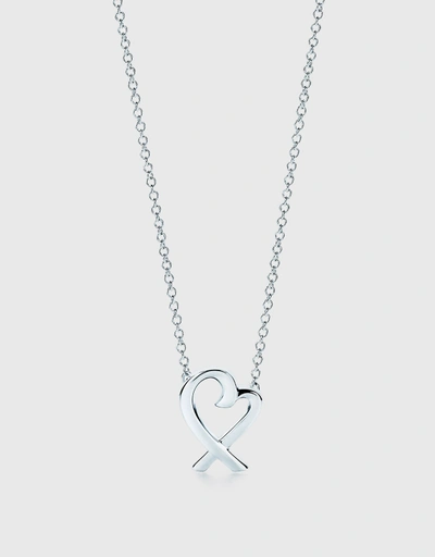 Paloma Picasso Sterling Silver Loving Heart Pendant Necklace