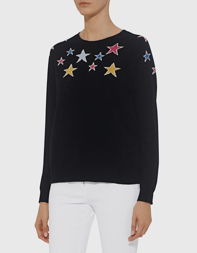 Stardust Metallic Cashmere Sweater