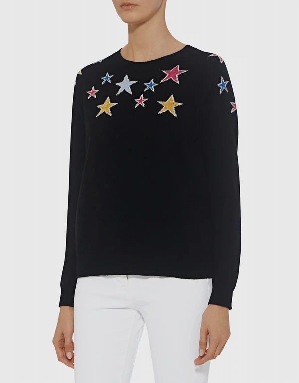 Chinti & Parker Stardust Metallic Cashmere Sweater